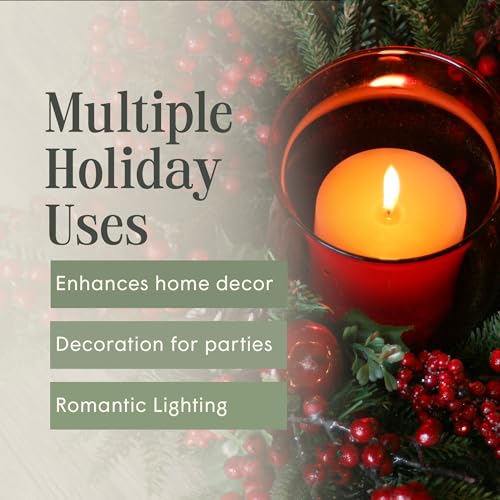Holiday Scented Votive Candles Set - Red Green White Assorted Scents