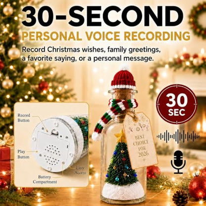 Recordable Christmas Tree Ornament with Bottle - 3 Variations