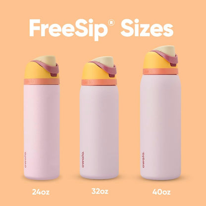 Owala FreeSip Insulated Stainless Steel Water Bottle - BPA-Free, 24 Ounce, Perfect for Sports & Travel