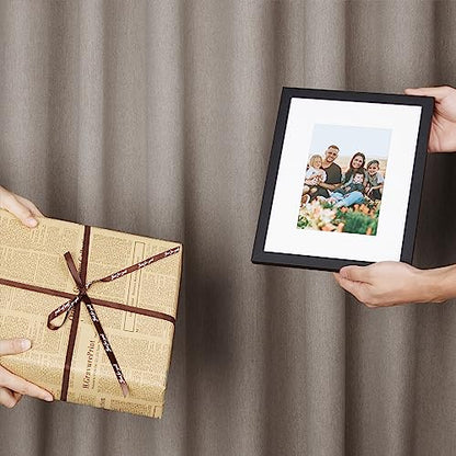 upsimples 16x20 Picture Frame Set of 5, Display Pictures 11x14 with Mat or 16 x 20 Without, Wall Gallery Poster Frames, Natural