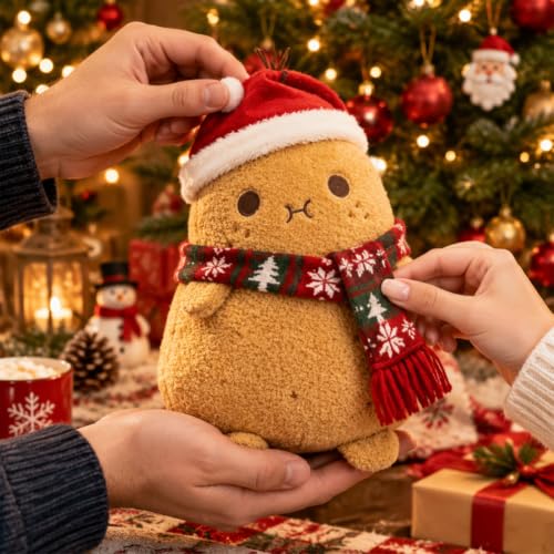 9.8 Inch Cute Potato Plush Pillow Toy - Kawaii Food Stuffed Animal