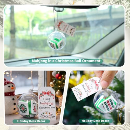 I Can’t Imahjong Life Without You Mini Mahjong Christmas Ornament - Holiday Decor