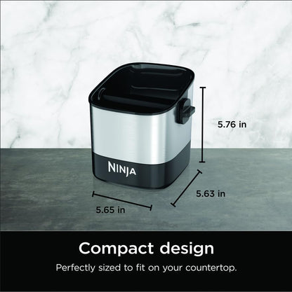 Ninja Luxe Café Knock Box - Espresso Machine Accessory for Easy Puck Disposal | Holds 10 Double Shot Pucks