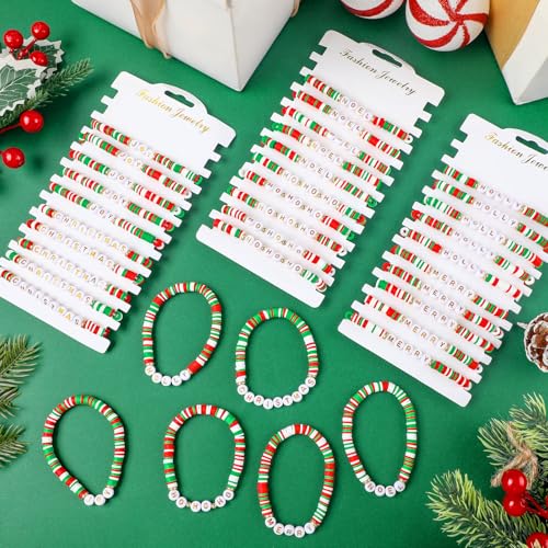 36pcs Christmas Joy Noel Holly Ho Bracelet Gifts - Classic Style