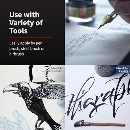 Speedball Super Black India Ink, 2-Ounce