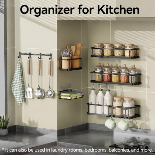 6 Pack Stainless Steel Shower Caddies - Heavy-Duty Bathroom Shelves