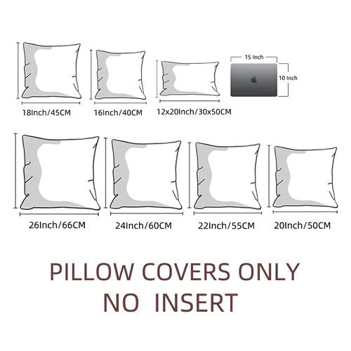 Fancy Homi 4 Packs Neutral Decorative Throw Pillow Covers 18x18 Inch for Living Room Couch Bed Sofa, Rustic Farmhouse Boho Home Decor, Soft Plush Striped Corduroy Square Cushion Case 45x45 cm