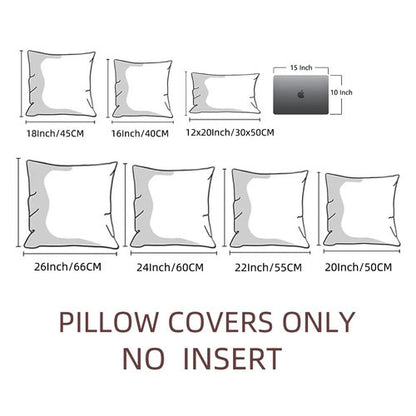 Fancy Homi 4 Packs Neutral Decorative Throw Pillow Covers 18x18 Inch for Living Room Couch Bed Sofa, Rustic Farmhouse Boho Home Decor, Soft Plush Striped Corduroy Square Cushion Case 45x45 cm