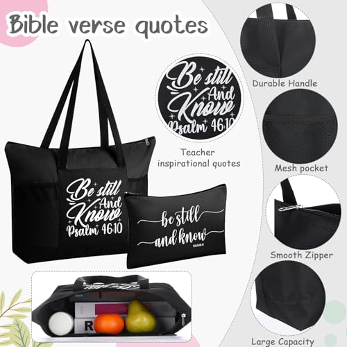 Shinylin 7-Piece Christian Gift Set for Women - Biblical Inspirational Presents - Black Variation