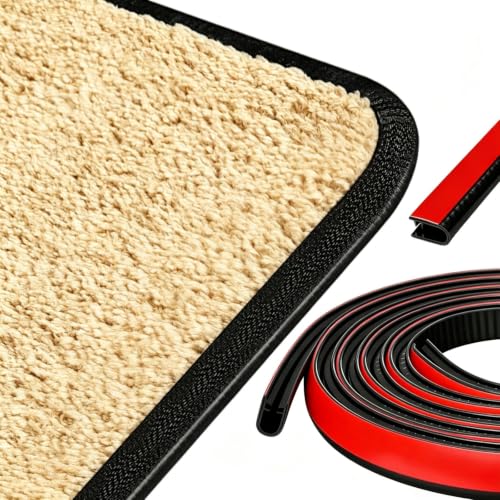 Carpet Edge Trim Protector 9.8ft Self-Adhesive Rug Transition Strip
