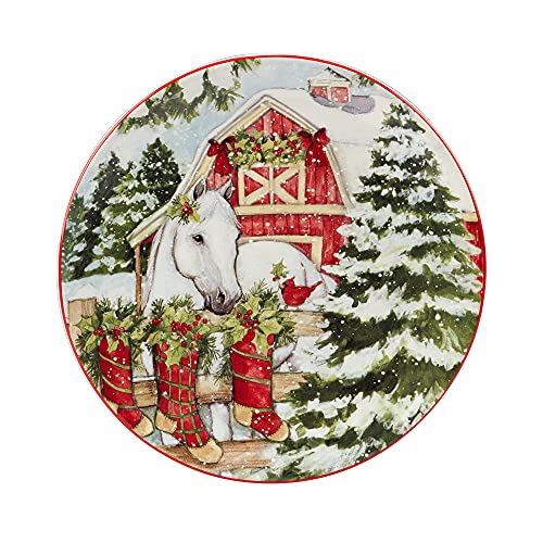 Homestead Christmas Dessert Plates Set of 4 - Medium