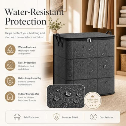 XXL Foldable Storage Bag with Reinforced Handles 220L for Bedding Clothes Moving - Variation 3