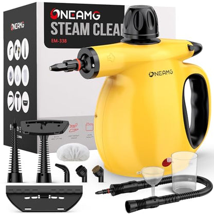 Handheld Steam Cleaner 450ml Tank with 10 Accessories for Home & Car Cleaning