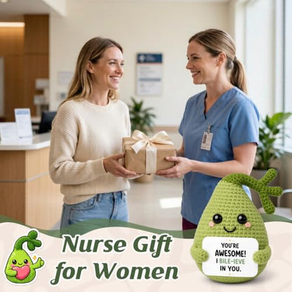 Gallbladder Plush Gift - Handmade Medical Organ with Encouragement Card - Nurse & Doctor Appreciation