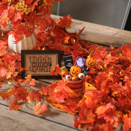 98Ft Fall Leaf Garland with Maple Leaves for Thanksgiving & Holiday Decor - Autumn Vines, Artificial Fall Decor for Home & Wedding - Variation of THIS listing
