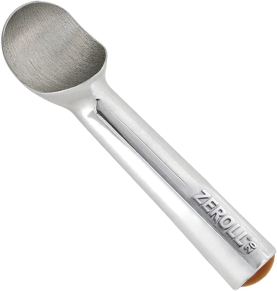 Zeroll Ice Cream Scoop - Unique Liquid-Filled Handle for Easy Release | 20 oz Silver Aluminum Design