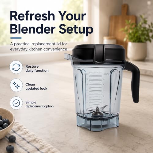 Vitamix 64oz Low-Profile Blender Lid Replacement - PB-Lid Variation