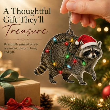 Raccoon Ornament - Raccoon 08 - Funny Christmas Tree Decoration