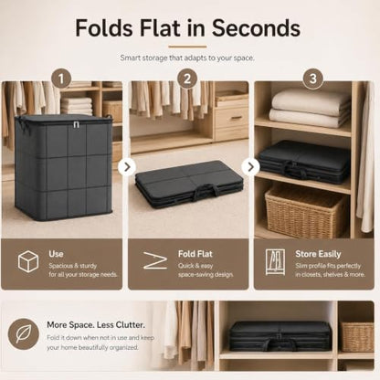 Large Capacity Moving Storage Bag with Reinforced Handles - Foldable Fabric Organizer, 180L