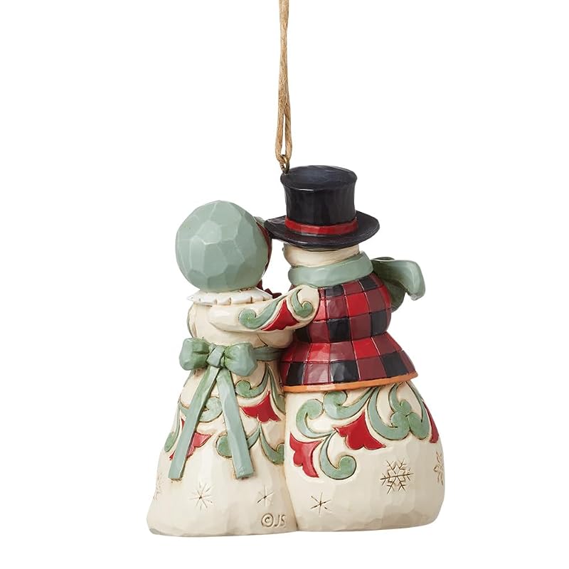 Enesco Jim Shore Highland Glen Snowman Hanging Ornament - 3.74 in, Multicolor