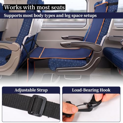 Travel Foot Hammock Adjustable Folding Airplane Footrest Sling