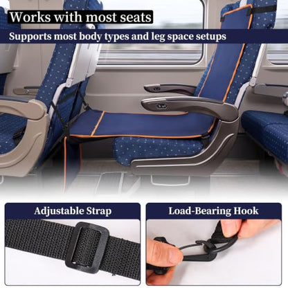 Travel Foot Hammock Adjustable Folding Airplane Footrest Sling