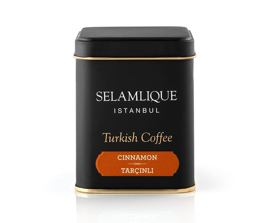 Selamlique Istanbul Turkish Coffee with Cinnamon (4.40oz) Ultra Fine Ground