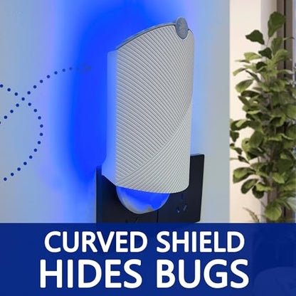 Indoor Flying Insect Trap with UV Light & Refill Cartridges - Mosquito, Fruit Fly, Gnat Catcher