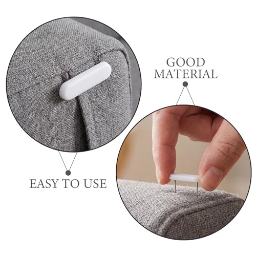 50 Pack Bed Skirt Pins with Double Peg for Indoor Furniture and Upholstery