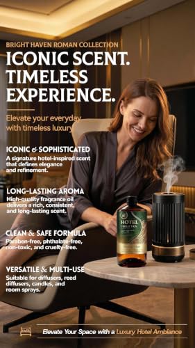 Large Hotel Diffuser Oil - Inspired by Paris Hotel Scent 500ml - Verdant Glow