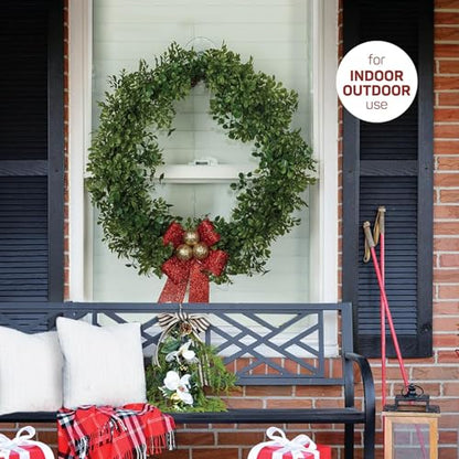 Heavy Duty Wreath Hanger Set of 2 for Glass Doors & Windows - Up to 10 Lbs