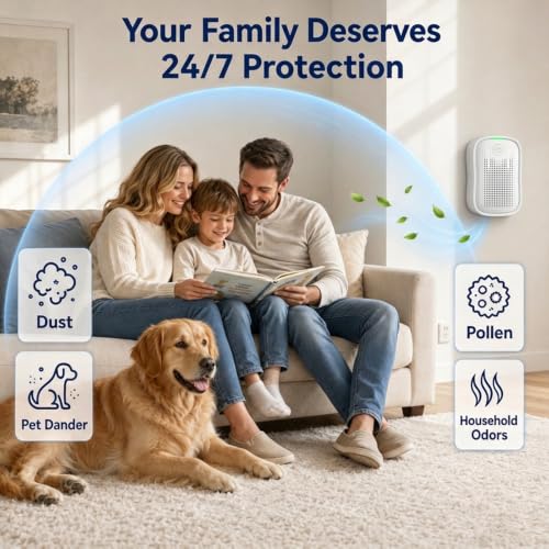 Cat Litter Room Deodorizer and Air Purifier with Negative Ions and HEPA Filter