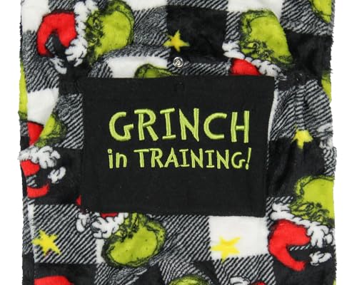 Dr Seuss Grinch Family Pajama Set Infant 12 Months Wht Plaid Variation