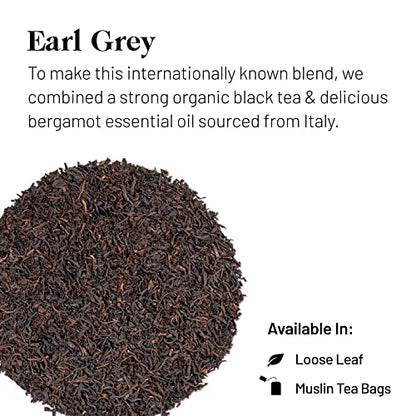 Kusmi Tea - Earl Grey - Organic Earl Grey Black Tea - Flavored with Italian Bergamot Essential Oil - Strong, Robust, Caffeinated Tea - Loose Leaf Tea - Tin Box of 3.5 oz