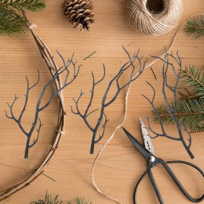 24pcs Faux Antler Branches for Holiday Decor, Vase Fillers & DIY Crafts