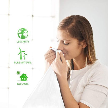 8 Gallon 200 Counts Unscented Medium Trash Bags,Fit 7,8,9,10 Gal Garbage Bags by Teivio, 30 Liter Thick Bathroom Can Bin Liners,Plastic Bags for Home Office Kitchen, Clear