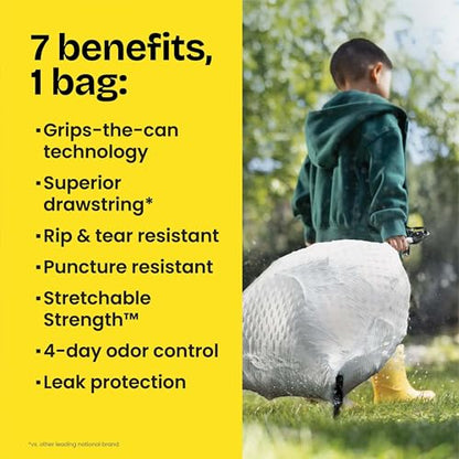 Glad ForceFlex Tall Kitchen Trash Bags, 13 Gallon, Gain Original, 40 Count (Package May Vary)