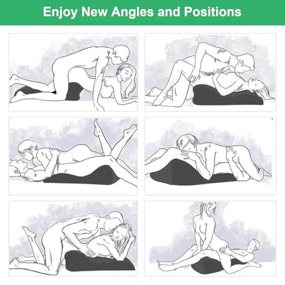 Widened Position Pillow for Couples - Dark Grey Support Wedge Pillow