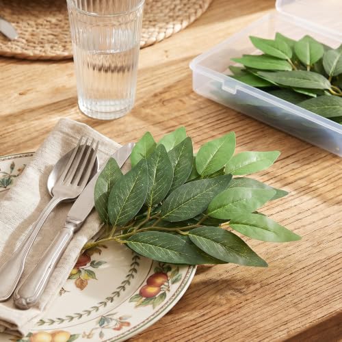 Artificial Italian Ruscus Greenery Stems for Small Arrangements, 30 Pack