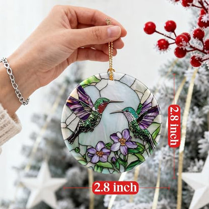 Hummingbird Christmas Ornament for Tree & Home Decor - Holiday Gift Idea - Variation of THIS listing
