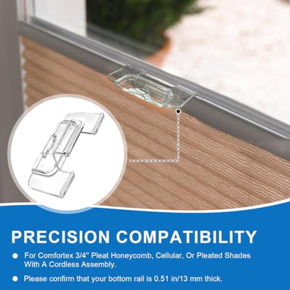 Cordless Shade Handle for Honeycomb Cellular & Pleated Shades - 3/4"