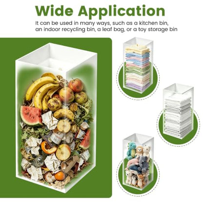 Disposable Pop-Up Cardboard Trash Cans for Parties 13-Gallon - Set of 3