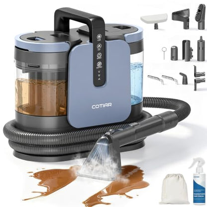 Handheld Steam Spot Cleaner with 4 Modes for Carpet Upholstery Stain Removal
