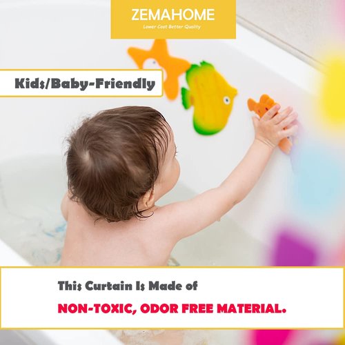 ZEMAHOME 10 Pack PEVA Plastic Shower Curtain Liner Premium Light Weight 72" x 72" Clear Bathroom Shower Showroom Curtain Liner with Rustproof Metal Gromments and Weighted Magnet