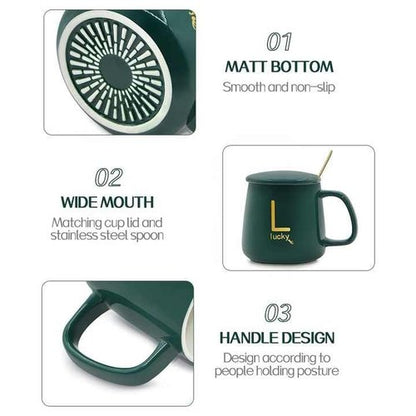 400ml Ceramic Coffee Mug & USB Cup Warmer Set – 55°C Heating Technology, Perfect for Office, Home Office, and Travel – Ideal Business Gift