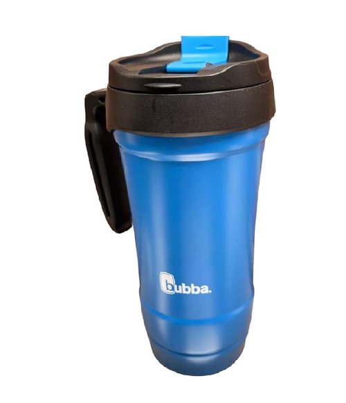 Bubba Hero Stainless Steel Travel Mug with Handle, 18 oz Tutti Fruity Blue