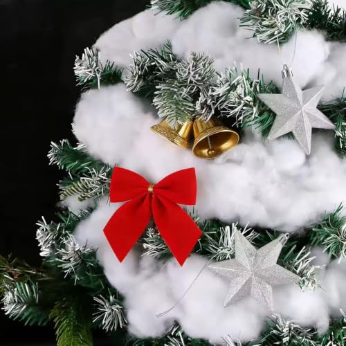 Artificial Snow Fluff for Christmas Decor - 50g Winter Scene Accents