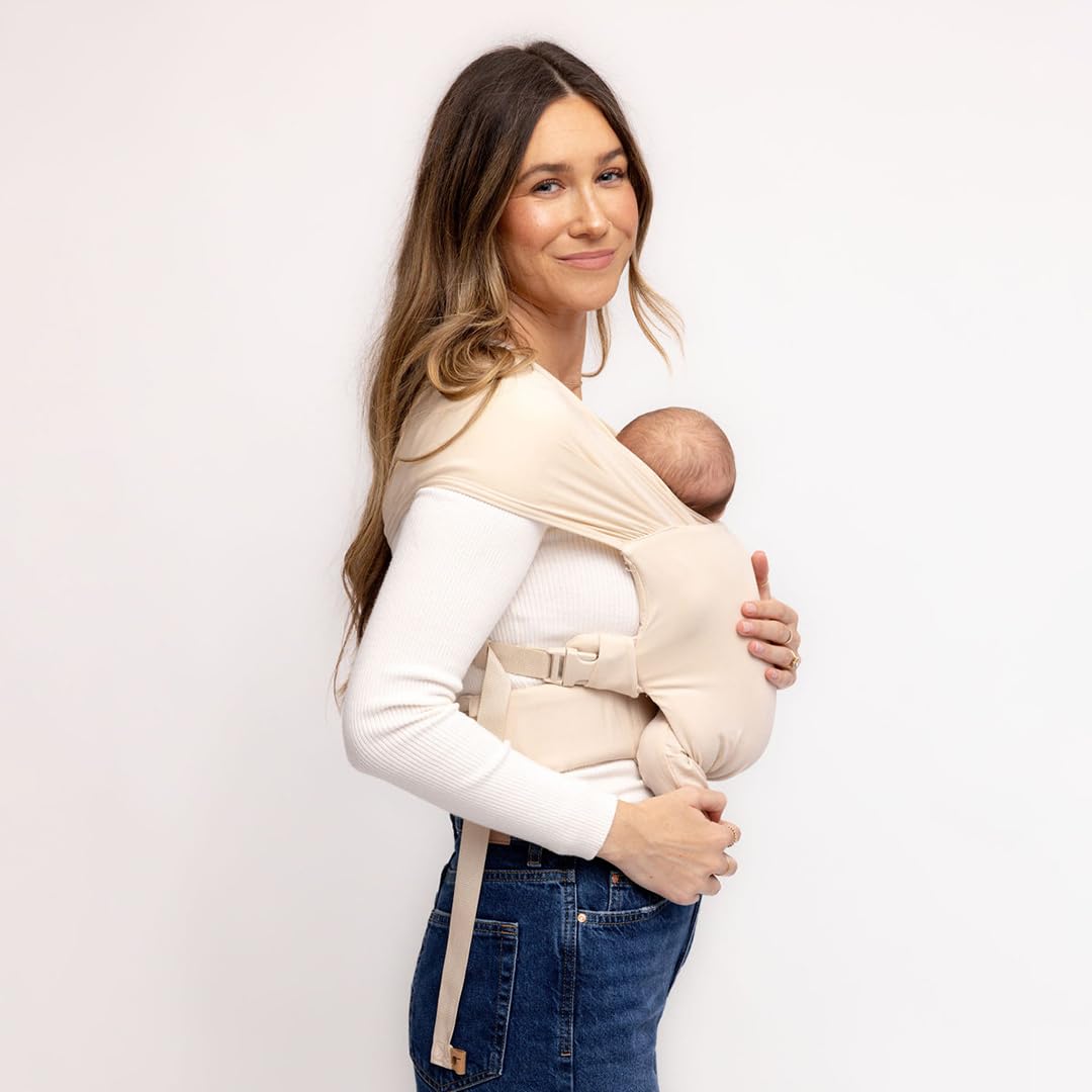 WildBird Newborn Baby Carrier - Aerial Buckle Wrap with Soft Fabric & Head Support | 0-6 Months, Sparrow