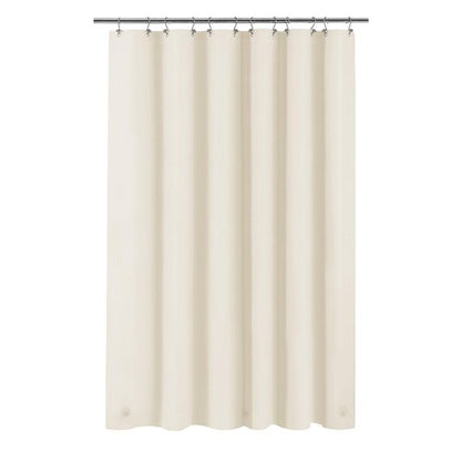 Barossa Design Extra Long Beige Shower Curtain Liner with 3 Magnets - 72" x 84" XL, Waterproof PEVA Lightweight Shower Liner for Bathroom, PVC Free, Metal Grommets - Beige, 72x84