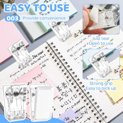 Clear Self Adhesive Wall Clips 20-Pack for Tapestry & Light Items
